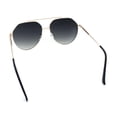 thumbnail image 7 of Iconic Tear Drop Oversize Metal Rim Racer Sunglasses Gold - Smoke, 7 of 7