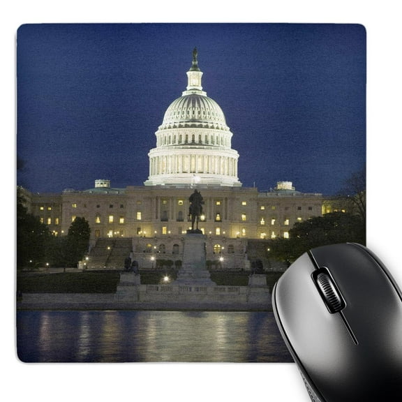 3dRose, Washington, D.C. Reflection of Capitol Building - US09 BJA0045 - Jaynes Gallery, MousePad