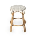 thumbnail image 6 of Butler Specialty Company Tobias Rattan Round 24" Counter Stool - White And Tan, 6 of 8