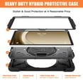thumbnail image 5 of SaniMore for Samsung Galaxy Tab A9 Case (8.7" 2023 SM-T550 SM-P550), Rotating Handle Shoulder Strap Bracket Drop Resistant Tri-layer Heavy Duty Protective Shcokproof Tablet Cover, Black, 5 of 18