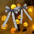 thumbnail image 6 of CuiLiyq Halloween Ghost Wired Edge Ribbon, Halloween Pumpkin Ribbon for Wreaths, for Floral Bow Making Wreath Craft DIY Party Decor, 6 of 6