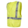 thumbnail image 2 of Premium Solid ANSI Class 2 NFPA 70E ASTM1506 CAT 2 ARC rating 8.9 Cal/cm² Neon Safety Green FR Safety Vest with Pockets Size L, 2 of 5