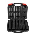 thumbnail image 1 of Juego de 6 vasos de impacto de longitud extendida de 1/2 pulgada, con estuche, portátil, prémium, juego de vasos extra profundos, profesional, 1 of 8