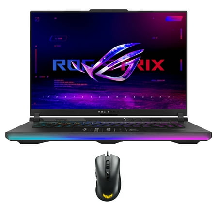 ASUS ROG Strix SCAR 16 G634 Gaming/Entertainment Laptop (Intel i9-13980HX 24-Core, 16.0in 240Hz Wide QXGA (2560x1600), NVIDIA GeForce RTX 4090, Win 10 Pro) with TUF Gaming M3