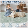 thumbnail image 4 of Washable Rug Stain-Resistant Colorful Floral Rug for Living Room Foldable Ultra Soft Thin Floor Mat Indoor Low Pile Non Slip Carpet for Nursery Kids Bedroom Play Room, 4 of 9