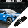 thumbnail image 3 of Cubierta del tablero Unique Bargains para Audi Q3 2012-2018, alfombrilla de consola central, cubierta del tablero antideslizante de poliéster negro y rojo, 1 Pcs, 3 of 7