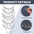 thumbnail image 4 of 6Pcs Stainless Steel Shoe Chains 6 Styles Punk Layered Shoe Chains Side Shoelaces Decorations Chain, 4 of 6