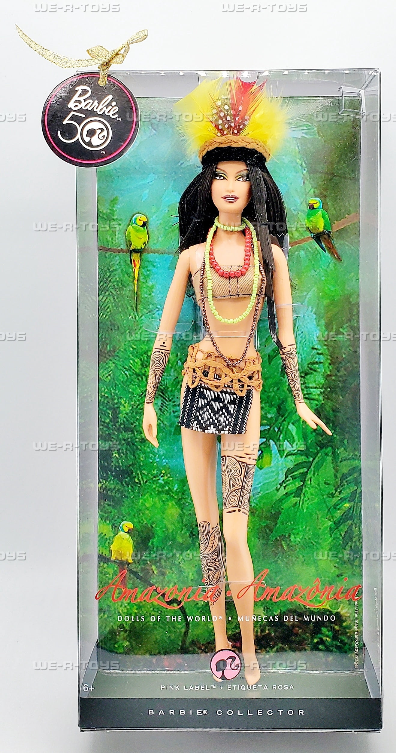 Barbie Dolls of the World Amazonia Doll, Pink Label