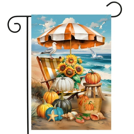 Briarwood Lane Harvest Beachfront Garden Flag