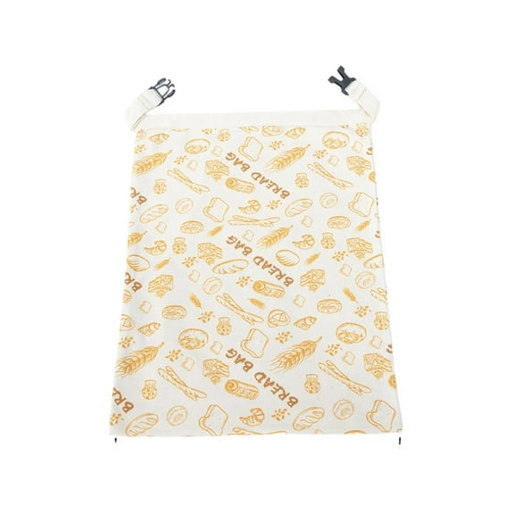Ciwanning Sustainable Food Grade Bees Wax Bread Wrap Cotton Linen Fabric Bag For Bakery Snacks Storage with Elastic Band