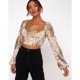 thumbnail image 1 of Ichuanyi liquidación moda sexy cuello estampado para mujeres Camisa de manga larga ICHUANYI WER2023082209109, 1 of 9