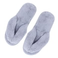 thumbnail image 4 of 1 par de pantuflas de algodón para el hogar, antideslizantes, de felpa, para invierno, acolchadas, grises, talla 38/39, 25 cm, 8 EE. UU., 5,5 Reino Unido, 39 UE, 9,825 pulgadas., 4 of 6