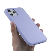 iPhone 12 Case, iPhone 12 Pro Case 6.1 inch Purple Case Silicone Full Corner Protection Case