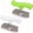 White+Green, variant on 2 Pieces Jar Opener, Multi-Functional Stainless Steel Can Opener with Non-Slip Handle for Weak Hands