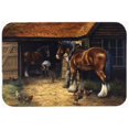 thumbnail image 1 of Cheval & le Forgeron par Daphne Baxter Verre Grande Planche à Découper, 1 of 1