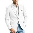 thumbnail image 7 of Riecok Blazers for Men Button Front Business Suit Jacket Solid Long Sleeve Casual Coat Formal Office Clothes with Pocket, 7 of 7