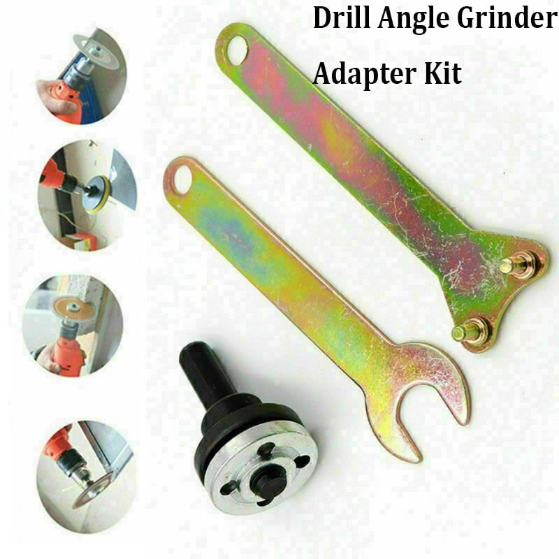 Disc Holder Angle Die Grinder Drill Wrench Nut Mandrel Spanner Adapter Tools 