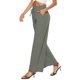 thumbnail image 2 of Pantalones rectos sueltos para mujer, pantalones anchos para mujer, pantalones casuales de cintura alta, pantalones de playa con cintura elástica optimizados para la excelencia, 2 of 7