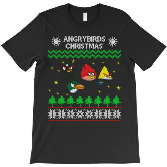 Angry Birds Funny Christmas Sweaters Themed Humorous and Gaming Vibe G31476 Unisex T-Shirt, Up to Size 5XL