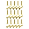 thumbnail image 1 of Unique Bargains Brass Hex Bolts, M5x20mm 30 Pack Fully Thread Grade 4.8 Machine Screws, 1 of 4