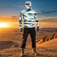 thumbnail image 6 of GrmtClth Sun Shirts for Men with Hood Long Sleeve Sun Protection Shirt Fishing Hiking Swimming Running Camo Rash Guard Lightweight Moisture Wicking Shirts SPF UV Hoodie with Face Mask Dark Blue 4XL, 6 of 6