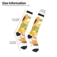 thumbnail image 2 of Naloa Sunflower Gnomes 3 Thigh High Socks Extra Long Stretchy Sock Women Over Knee High Opaque Stocking Daily Wear, 2 of 6