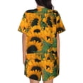 thumbnail image 3 of Bixox Women's Sunflowers 7 Printed Pajama Set 2 Piece Lounge Set Top and Shorts Soft Pajamas, Shorts with Pockets, 3 of 7