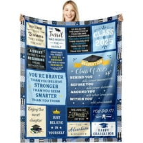 Graduation Gifts for Her Him Class of 2025 Throw Blanket for Women Men 025 Graduation Decorations High School Seniors Gifts for Him Her 2025 Graduation Blankets College Graduates Blankets 50" X 60"