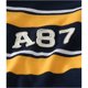 thumbnail image 2 of Aeropostale - Camiseta gráfica con cuello en V y rayas A87 para hombre, azul, talla mediana Aeropostale  Camiseta gráfica, 2 of 2
