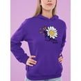 thumbnail image 2 of Stay Wild Big Daisy Hoodie Women -Image by Shutterstock, Female Small, 2 of 4
