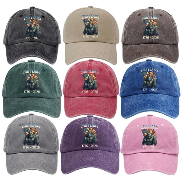 250th Anniversary USA Hat 250 Years American Anniversary Baseball Cap Adjustable Patriotic Hats Adjustable Casual Headwear