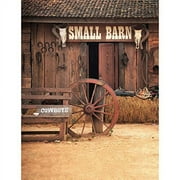 MOHome 5x7ft Western Barn Cowboys Photography Studio Backdrop Background
