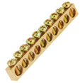 thumbnail image 5 of 10pcs 10-Hole Electrical Distribution Wire Screw Terminal Brass Ground Neutral Bar, 5 of 5