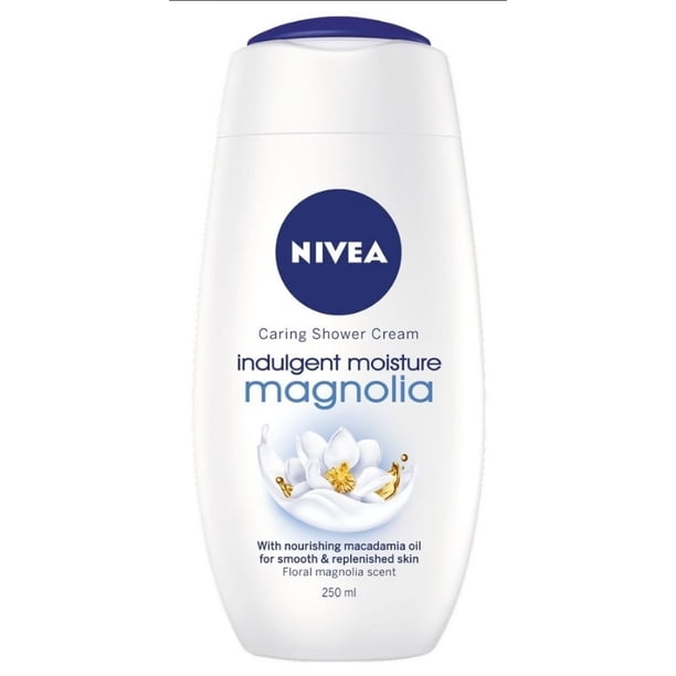 Nivea Caring Shower Cream, Indulgent Moisture Magnolia, 250 ML (Pack of
