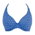 thumbnail image 3 of Freya Jewel Cove Banded Underwire Halter Bikini Top (7232),30FF,Azure, 3 of 4