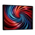 thumbnail image 2 of Designart "Op Art VORTEX I" Modern Floater Framed Canvas Print, 2 of 7