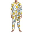 thumbnail image 3 of Balery Ducks and Anchors Pijama para Hombre de Dos Piezas con Manga Larga, Conjunto de Dormir y Descanso Suave con Bolsillos-X-Large, 3 of 7