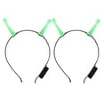 thumbnail image 1 of BRIGHTFUFU 2pcs Light-up Diadema alienígena para accesorio de fiesta de cosplay con luces LED Diseño único para Halloween cómodo y liviano para la fiesta de juego y decoraciones de Halloween, 1 of 8