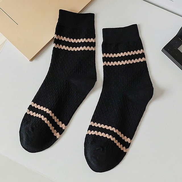 Socks Men Warm Socks Man Stripe Socks Solid Color Men Winter Socks Sports Socks