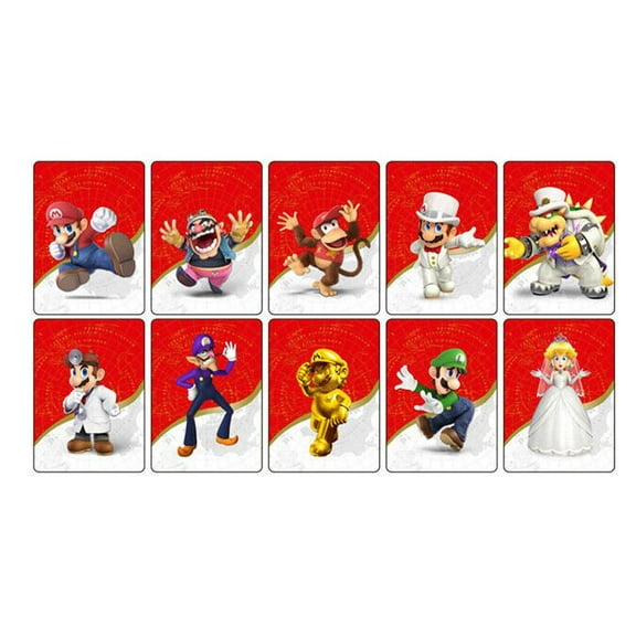 10x Set Mini NFC Cards Mario Odyssey Switch