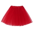 thumbnail image 3 of Riforla Women's Candy Color Multicolor Skirt Support Half Body Puff Petticoat Colorful Small Short Skirt Womens Skirts Red One Size, 3 of 6