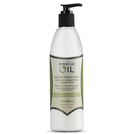 Body Essentials Shave Cream - Earthly Body Miracle Oil Tea Tree Shave Cream - 16 oz