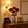 thumbnail image 5 of Hyknon Artificial Dahlias Flowers, Multi-Headed Faux Silk Flower Picks, Realistic Bendable Floral Bundles, Real Touch Fade Resistan Bouquet Decor for Indoor Decor Table Centerpieces Wedding Home31.9", 5 of 6