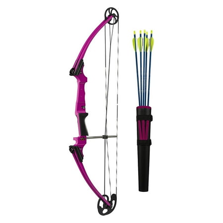 Genesis Original Archery Compound Bow and Arrow Set Draw Hand-Left Purple