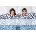 thumbnail image 2 of Yibo Watercolor Blue Waves Seamless Pattern Blanket Flannel Soft and Comfortable Anti-static Bed Sofa Blanket, 2 of 7