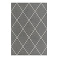 thumbnail image 3 of Unique Loom Decatur Collection Area Rug - Diamond (5' x 7' 4" Rectangle Dark Gray/Ivory), 3 of 7