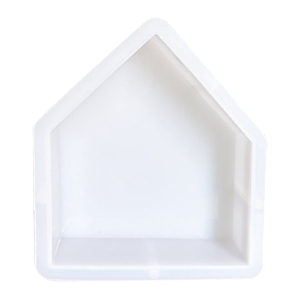 Injueey Molde de cubo grande geométrico, adorno de , espejo Rectangular, moldes de silicona, molde de resina epoxi de cristal, herramientas de Artesanía