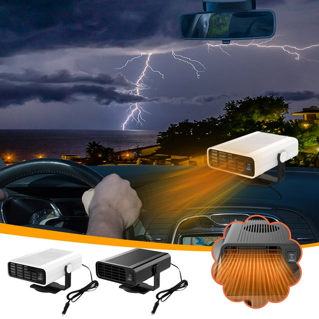 Ganfancp Calefactor de Invierno Universal 12V, Calefactor Antivaho, Calefactor de Calor Rápido Liquidación 1X Calentador