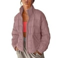 thumbnail image 4 of Breezora Womens Lightweight Packable Puffer Jacket with Zip Warm Winter Short Coat M Size Pink, 4 of 5