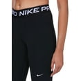 thumbnail image 5 of Nike Pro Women's Mid-Rise Crop Mesh Panel Leggings Color: Black/White Size: S (4–6), 5 of 5